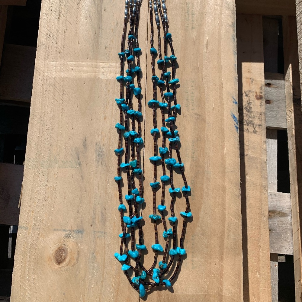 Vintage 4 Strand Santo Domingo Heishi Necklace